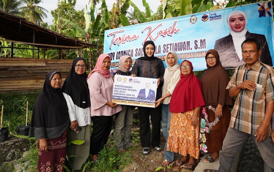 Cindy Monica Realisasikan 12 Bedah Rumah dan 15 Bantuan Irigasi untuk Masyarakat Agam
